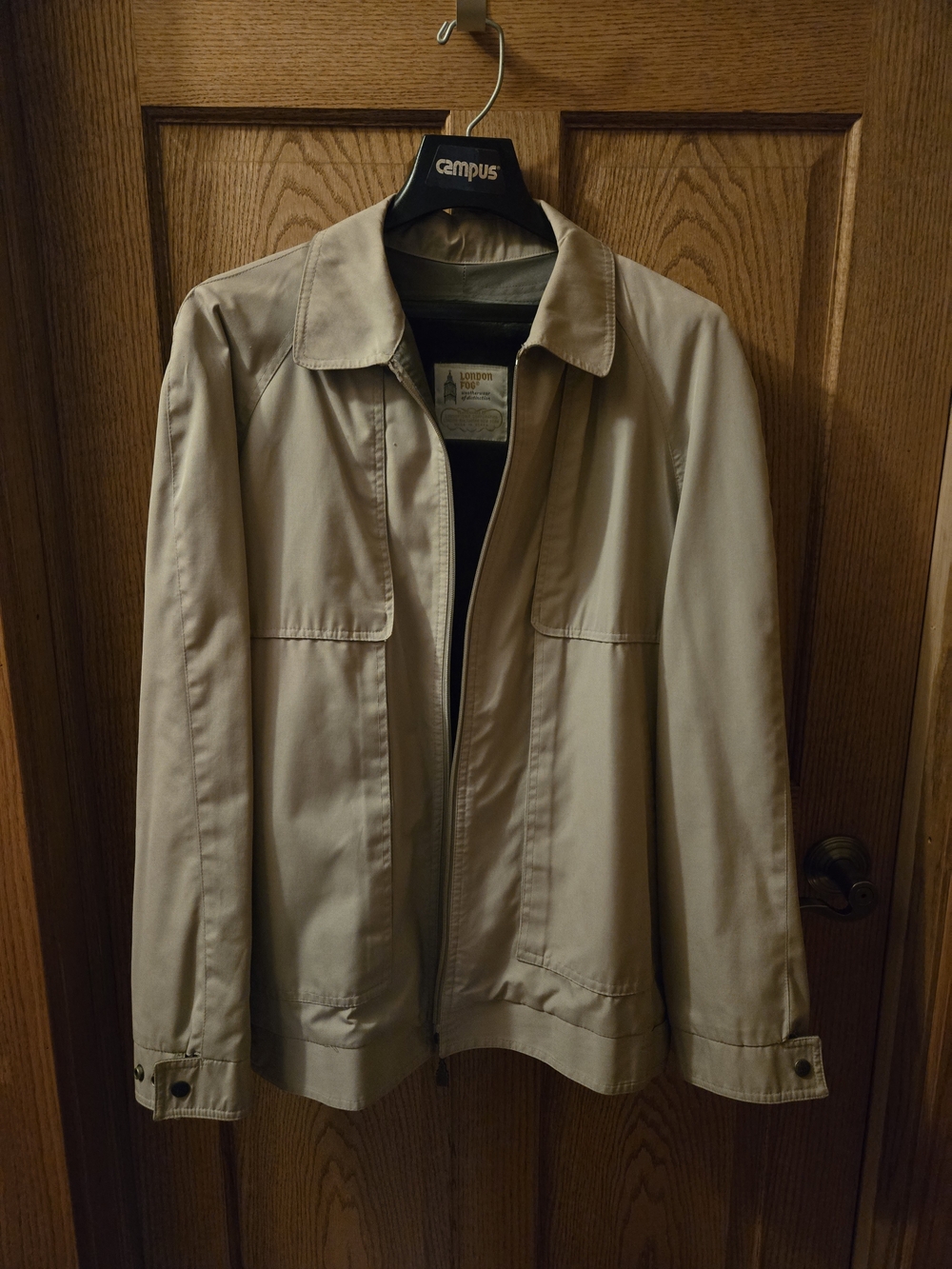 London Fog Men's Light Tan Lightweight Shirt Jacket
